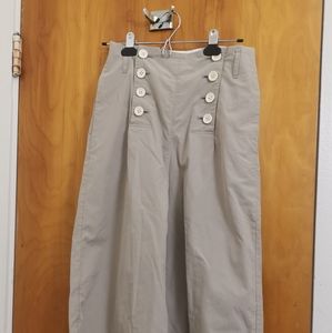 Margaret Howell Cotton Navy Pant Cream Size 1